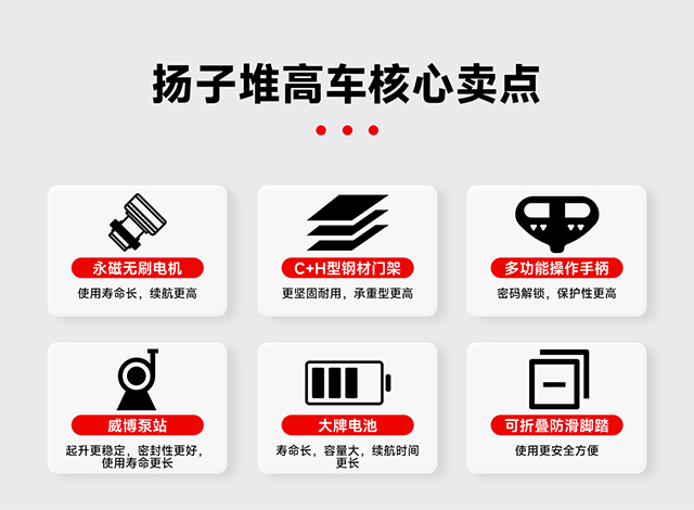 揚(yáng)子電動堆高車核心賣點(diǎn)